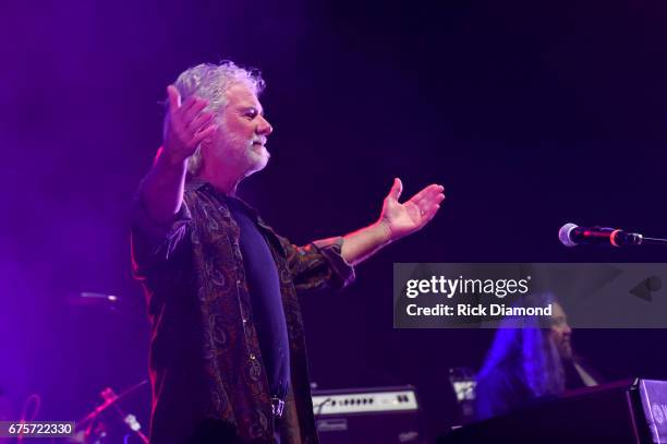 Keyboardist Chuck Leavell of the Rolling Stones and bass player Dave Schools performs at the 'Hampton 70: A Celebration Of Col. Bruce Hampton' at The...