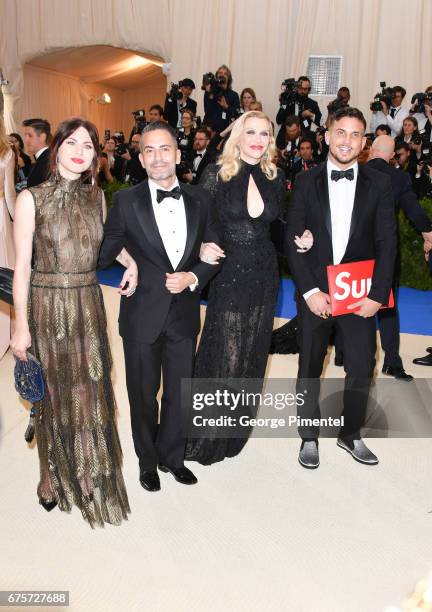 Frances Bean Cobain, Marc Jacobs, Courtney Love and Char Defrancesco attend the 'Rei Kawakubo/Comme des Garcons: Art Of The In-Between' Costume...