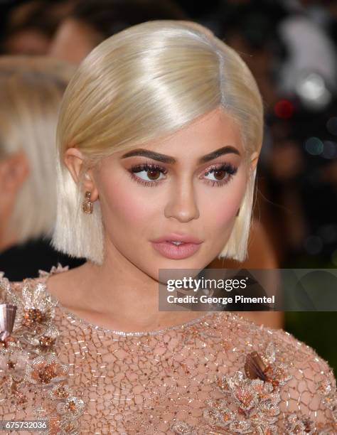 Kylie Jenner attends the 'Rei Kawakubo/Comme des Garcons: Art Of The In-Between' Costume Institute Gala at Metropolitan Museum of Art on May 1, 2017...