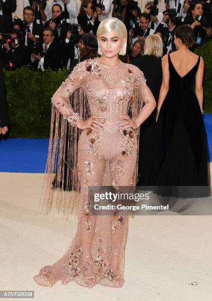 Kylie Jenner attends the 'Rei Kawakubo/Comme des Garcons: Art Of The In-Between' Costume Institute Gala at Metropolitan Museum of Art on May 1, 2017...