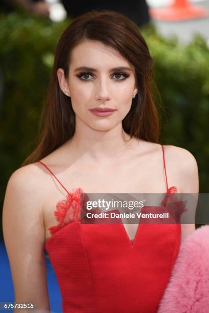 Emma Roberts attends "Rei Kawakubo/Comme des Garcons: Art Of The In-Between" Costume Institute Gala - Arrivals at Metropolitan Museum of Art on May...