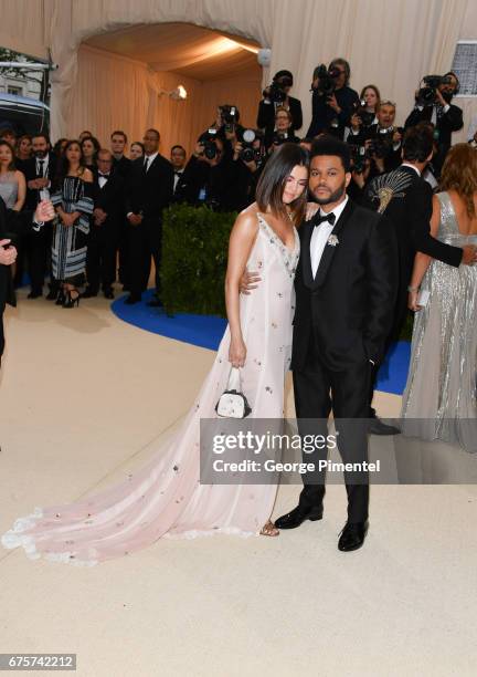 Selena Gomez and The Weeknd attends the 'Rei Kawakubo/Comme des Garcons: Art Of The In-Between' Costume Institute Gala at Metropolitan Museum of Art...