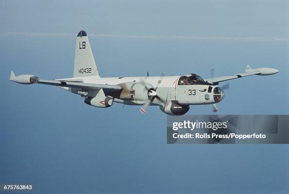 P2 Lockheed Crew View of a United States Navy Lockheed P-2 Neptune maritime patrol ...