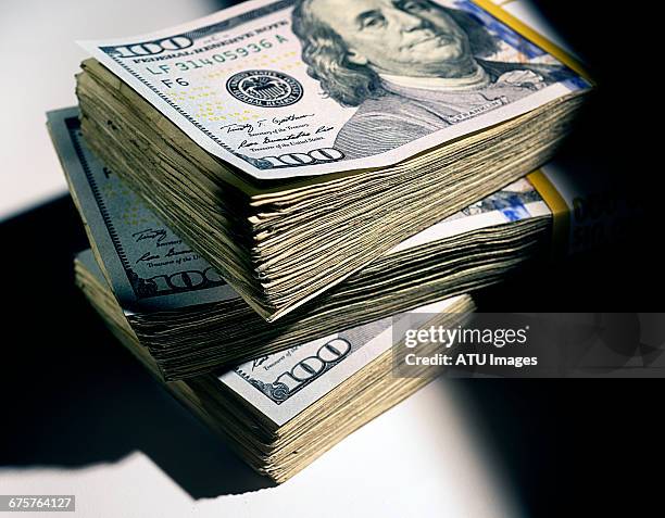 money stack - us currency bills stock pictures, royalty-free photos & images