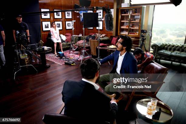 Actor Dev Patel speaks to media at Four Seasons DIFC on May 2, 2017 in Dubai, United Arab Emirates. Actor Dev Patel is in Dubai for the Chivas Icons....