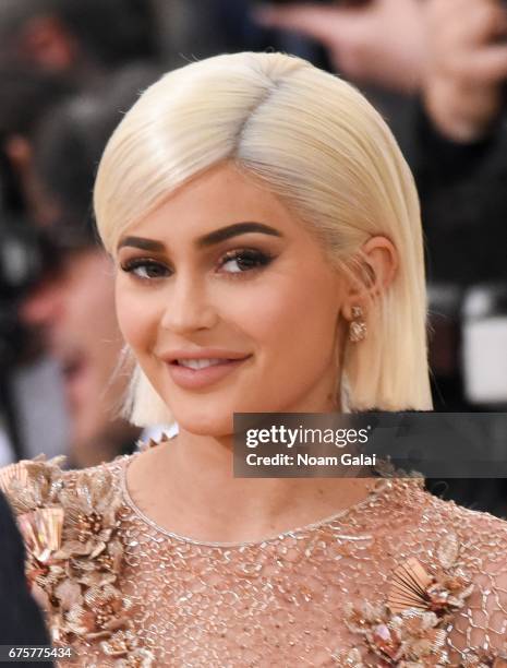 Kylie Jenner attends the "Rei Kawakubo/Comme des Garcons: Art Of The In-Between" Costume Institute Gala at Metropolitan Museum of Art on May 1, 2017...