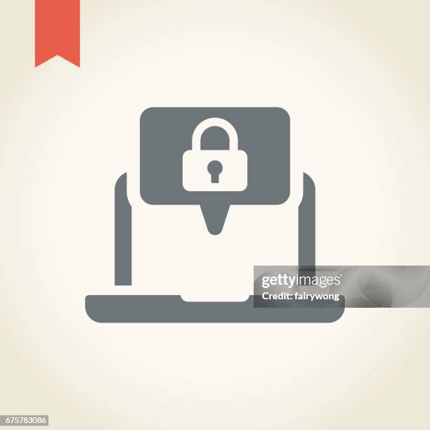 computer security-symbol - datenschutz grundverordnung stock-grafiken, -clipart, -cartoons und -symbole