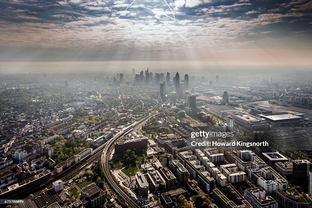 Aerial Shots of Frankfurt, Germany
