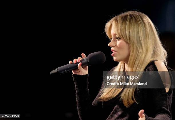 Kimberley Wyatt speaks at the Build LDN event at AOL London on May 2, 2017 in London, England.