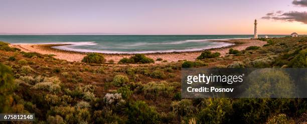 point lowly lighthouse at eyre peninsula, south australia - south australia stock pictures, royalty-free photos & images