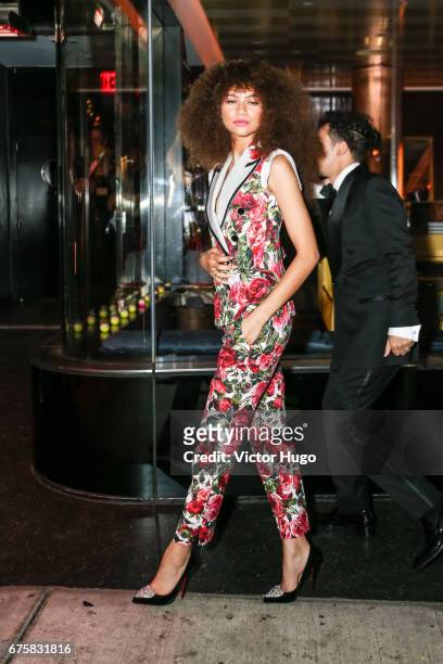 Zendaya coleman attends the Rei Kawakubo/Comme des Garcons: Art Of The In-Between" Costume Institute Gala - After Party at The Standard on May 1,...