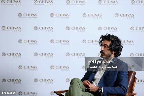 Actor Dev Patel speaks to media at Four Seasons DIFC on May 2, 2017 in Dubai, United Arab Emirates. Actor Dev Patel is in Dubai for the Chivas Icons....