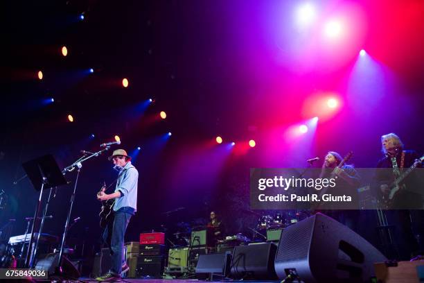 Todd Snider, Duane Trucks, Dave Schools, and Peter Buck perform on stage during Hampton 70 at The Fox Theatre on May 1, 2017 in Atlanta, Georgia.