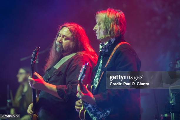 Dave Schools and Peter Buck perform on stage during Hampton 70 at The Fox Theatre on May 1, 2017 in Atlanta, Georgia.