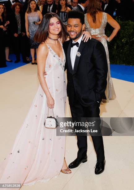 Selena Gomez and The Weeknd attend 'Rei Kawakubo/Comme des Garçons:Art of the In-Between' Costume Institute Gala at Metropolitan Museum of Art on May...