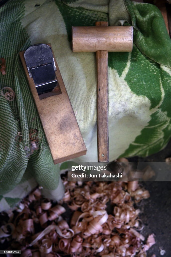 A plane and a hammer.