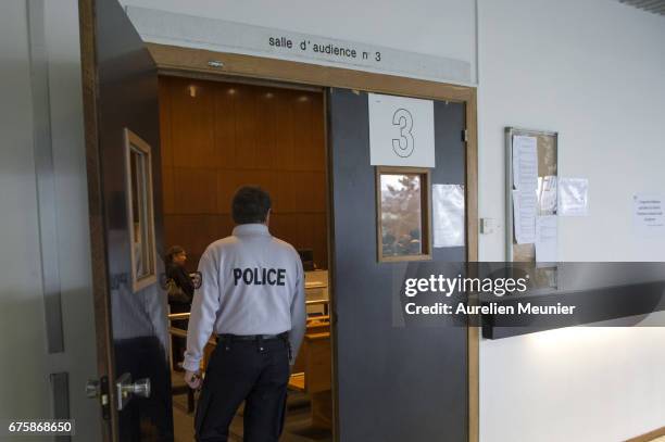 Ambiance at the tribunal de Nanterre on the day of the opening at the trial related to the paparazzi photos of topless Duchess of Cambridge as she...