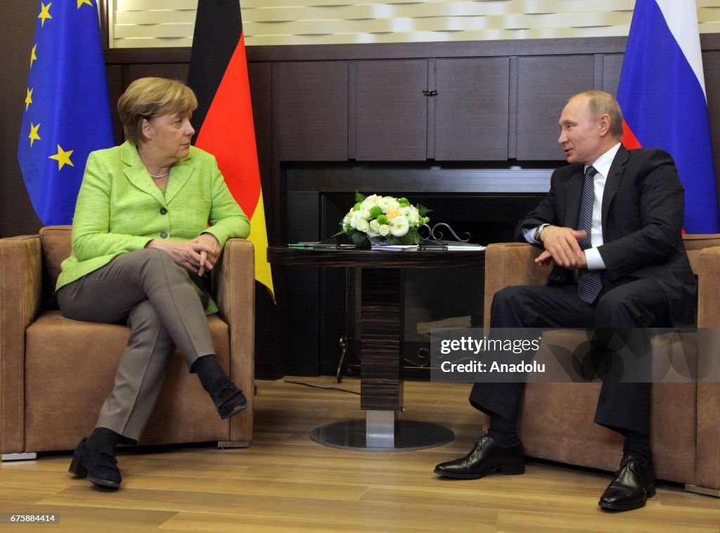Angela Merkel - Vladimir Putin meeting in Sochi