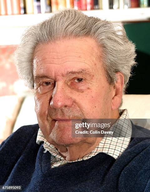 Author, broadcaster and journalist Ludovic Kennedy, 20th December 2001.