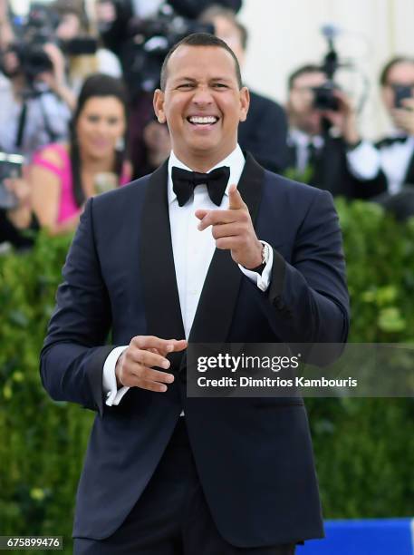 Alex Rodriguez attends the 'Rei Kawakubo/Comme des Garcons: Art Of The In-Between' Costume Institute Gala at Metropolitan Museum of Art on May 1,...