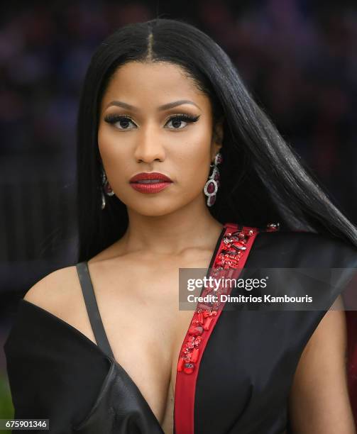 Nicki Minaj attends the 'Rei Kawakubo/Comme des Garcons: Art Of The In-Between' Costume Institute Gala at Metropolitan Museum of Art on May 1, 2017...