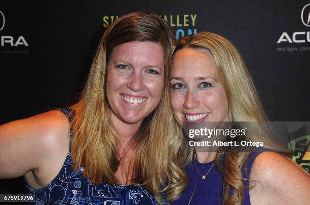 Brooke Bauguess VP of Strategic Partnerships and Stacy Miles VP of Communications at the Silicon Valley Comic Con: Tech Research Party held at The...