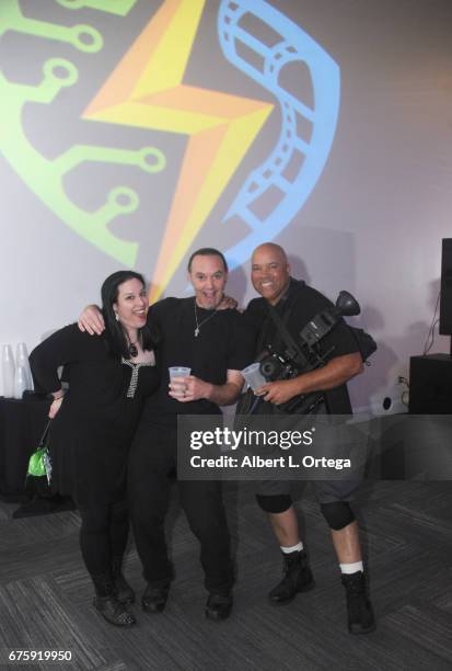 Oscar Benjamin and guests at the Silicon Valley Comic Con: Tech Research Party held at The GlassHouse on April 21, 2017 in San Jose, California.