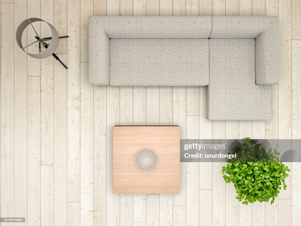 Livingroom overhead view