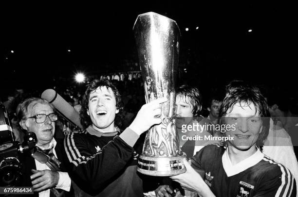Alkmaar v Ipswich Town 2nd leg match of UEFA Cup Final at the Olympic Stadium in Amsterdam May 1981. Final score: AZ Alkmaar 4-2 Ipswich Town Ipswich...