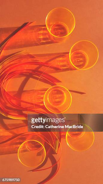 still life in orange - catherine macbride stock-fotos und bilder