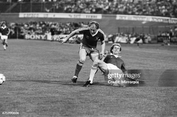 Alkmaar v Ipswich Town in action during 2nd leg match of UEFA Cup Final at the Olympic Stadium in Amsterdam May 1981. Final score: AZ Alkmaar 4-2...