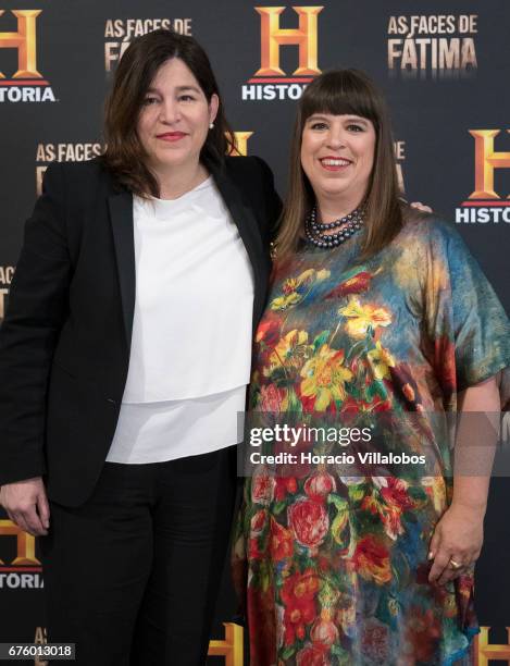 Portuguese artist Joana Vasconcelos hosts a press conference with Managing Director at The History Channel, Iberia, Carolina Godayol and Portuguese...