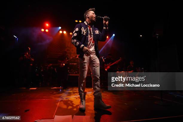 Singer Prince Royce performs during Live Nation's celebration of The 3rd Annual National Concert Day at Irving Plaza on May 1, 2017 in New York City.