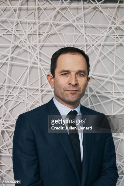 Politician Benoit Hamon is photographed for Self Assignment on February 28, 2017 in Paris, France.