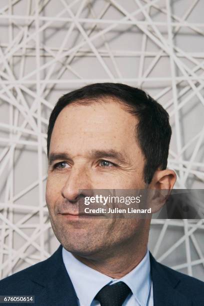 Politician Benoit Hamon is photographed for Self Assignment on February 28, 2017 in Paris, France.