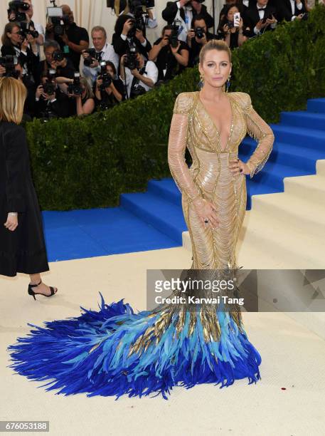Blake Lively attends the "Rei Kawakubo/Comme des Garcons: Art Of The In-Between" Costume Institute Gala at the Metropolitan Museum of Art on May 1,...