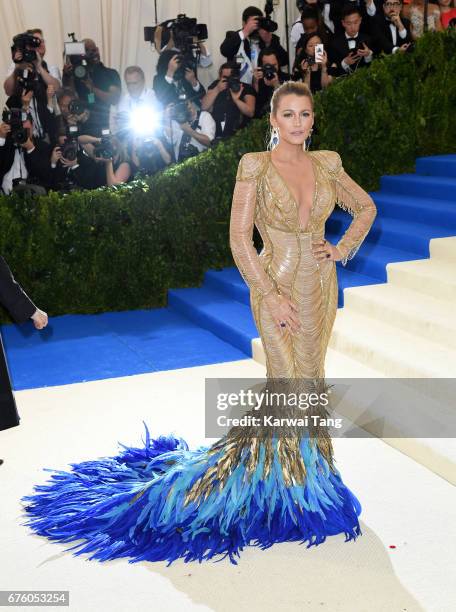 Blake Lively attends the "Rei Kawakubo/Comme des Garcons: Art Of The In-Between" Costume Institute Gala at the Metropolitan Museum of Art on May 1,...