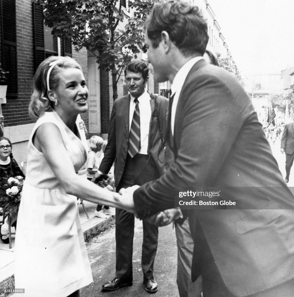 Kathryn White And Sen. Edward M. Kennedy