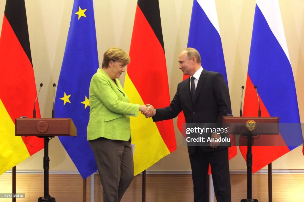Angela Merkel - Vladimir Putin meeting in Sochi