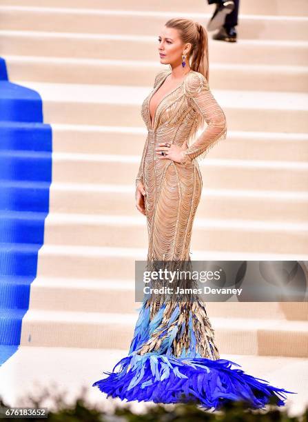 Blake Lively attends the 'Rei Kawakubo/Comme des Garcons: Art Of The In-Between' Costume Institute Gala at Metropolitan Museum of Art on May 1, 2017...