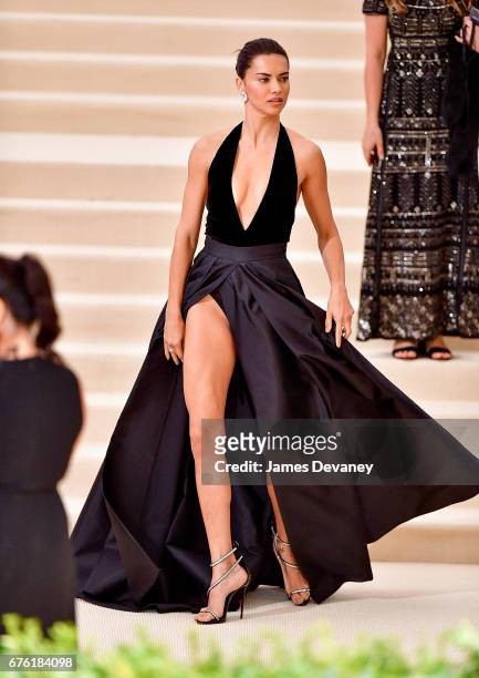 Adriana Lima attends the 'Rei Kawakubo/Comme des Garcons: Art Of The In-Between' Costume Institute Gala at Metropolitan Museum of Art on May 1, 2017...