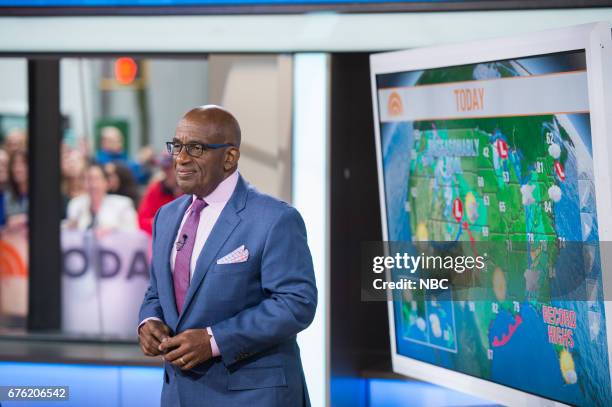 Al Roker at the weather monitor on Thursday, April 27, 2017 --