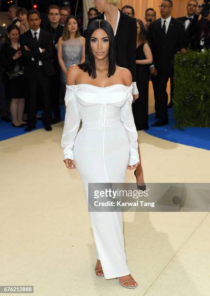 Kim Kardashian attends the "Rei Kawakubo/Comme des Garcons: Art Of The In-Between" Costume Institute Gala at the Metropolitan Museum of Art on May 1,...