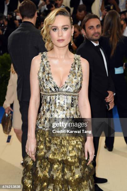 NEW YORK, NY Brie Larson attends the "Rei Kawakubo/Comme des Garcons: Art Of The In-Between" Costume Institute Gala at the Metropolitan Museum of Art...