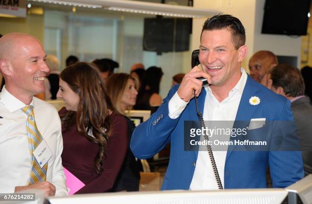 Player Steve Weatherford attends BTIG's 15th Commissions for Charity Day at BTIG on May 2, 2017 in New York City.