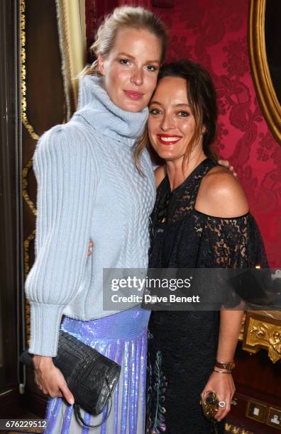 Caroline Winberg and Alice Temperley attend the Harper's Bazaar 150th Anniversary Party at William Kent House at The Ritz on May 2, 2017 in London,...