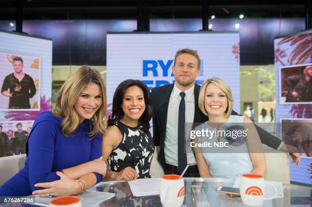 Jenna Bush Hager, Sheinelle Jones, Dylan Dreyer and Charlie Hunnam on Tuesday, May 2, 2017 --