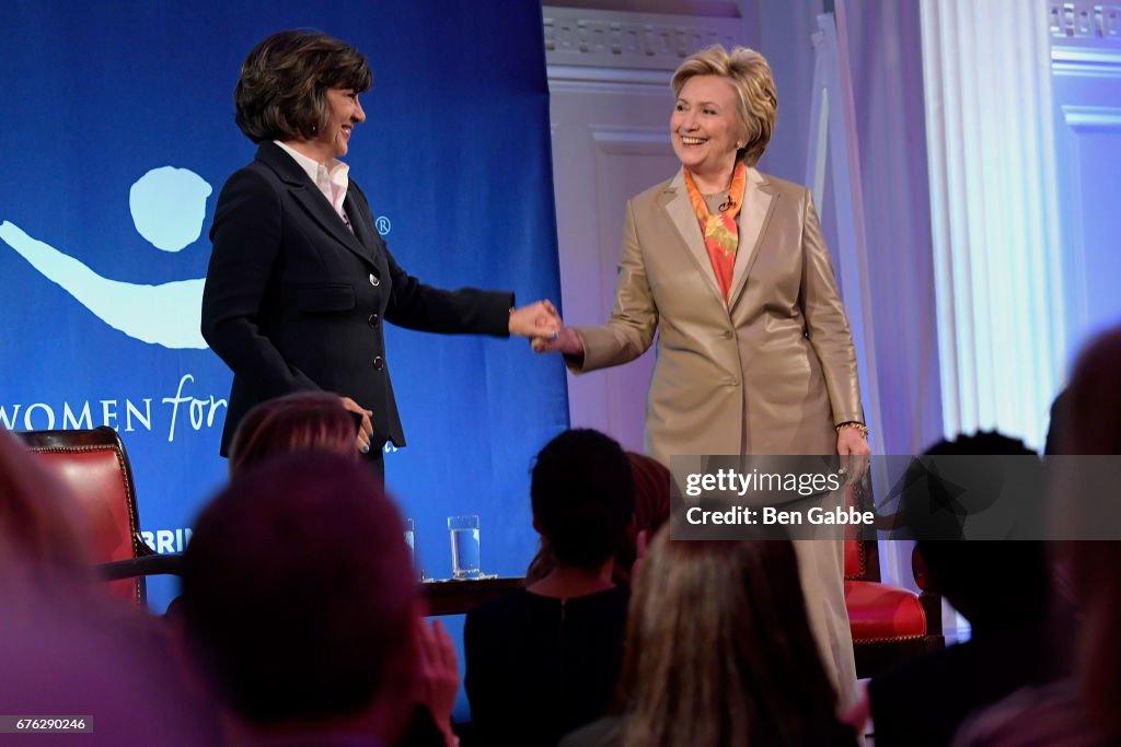 Hillary Clinton Addresses The Women For Women International's Luncheon