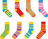 multi-colored socks