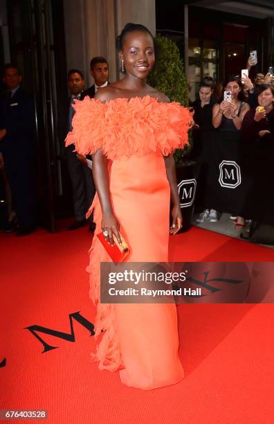 Actress Lupita Nyong'o is seen at the 'Rei Kawakubo/Comme des Garcons: Art Of The In-Between' Costume Institute Gala at Metropolitan Museum of Ar on...